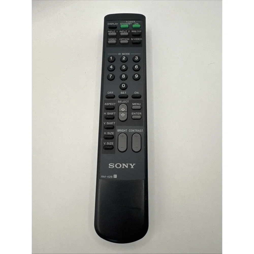SONY RM-42B REMOTE CONTROL PFM42B1, PFM42B1U - Tested OEM